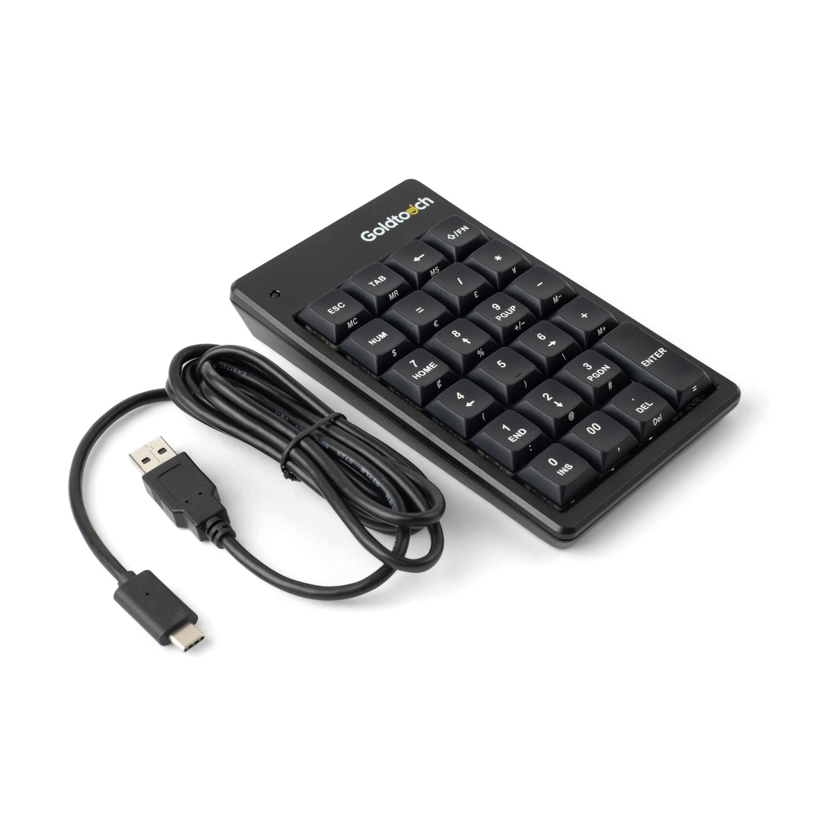 Goldtouch Elite Black Numeriek Toetsenbord – met meegeleverde USB-kabel
