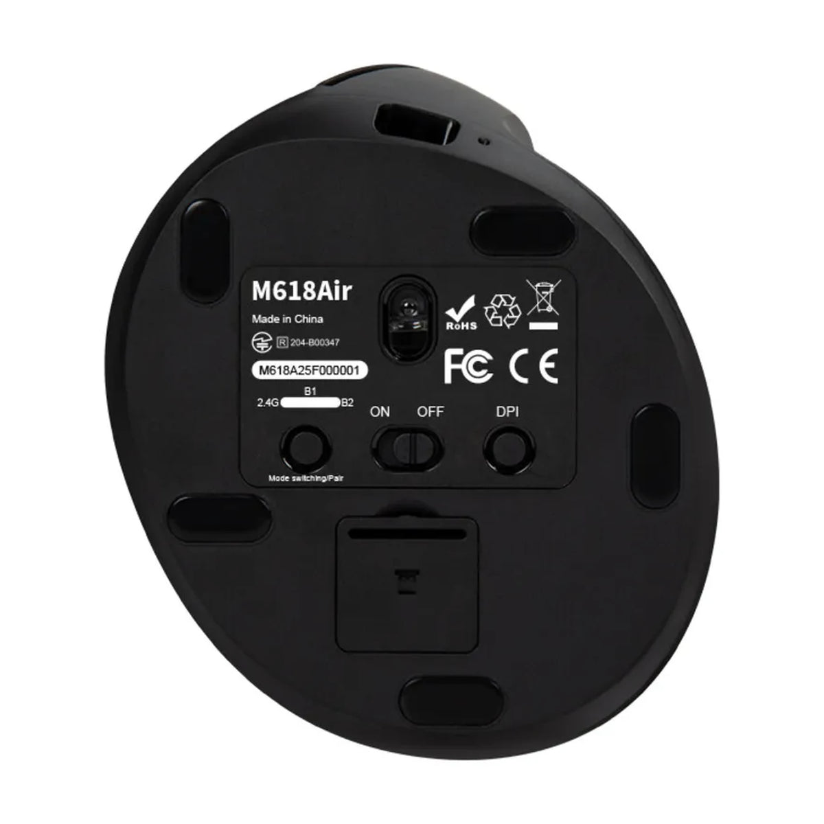 Delux M618 Air Gaming Draadloos - Zwart