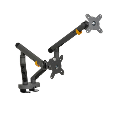 BakkerElkhuizen Flexible Monitorarm Dual Dark Grey