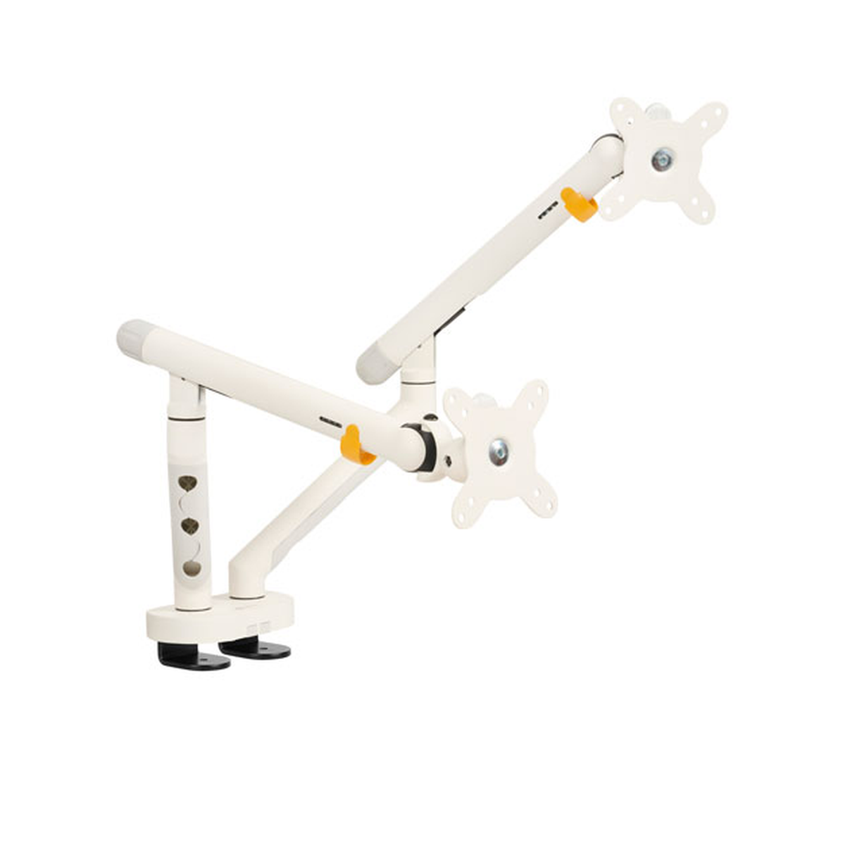 BakkerElkhuizen Flexible Monitorarm Dual White