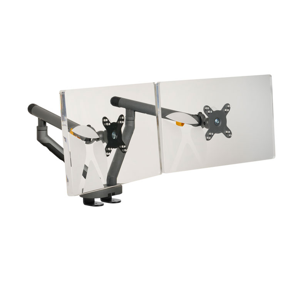 BakkerElkhuizen Flexible Monitorarm Dual Dark Grey