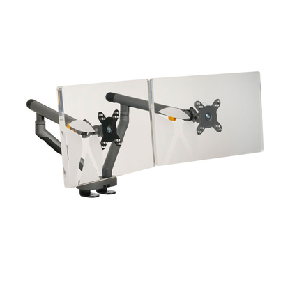 BakkerElkhuizen Flexible Monitorarm Dual Dark Grey