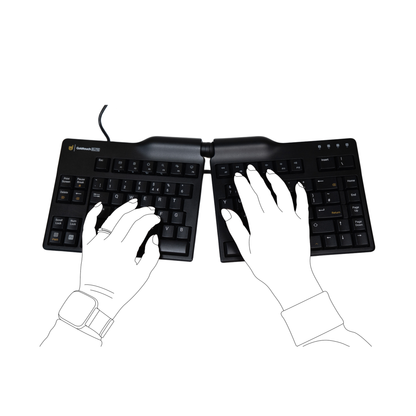 Goldtouch Elite Black Splitkeyboard US Qwerty