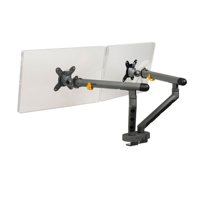 BakkerElkhuizen Flexible Monitorarm Dual Dark Grey