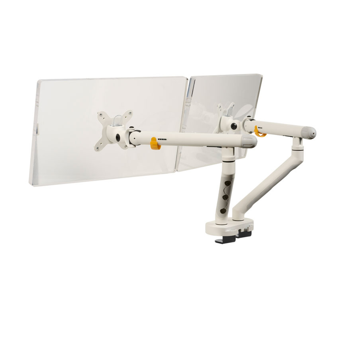 BakkerElkhuizen Flexible Monitorarm Dual White