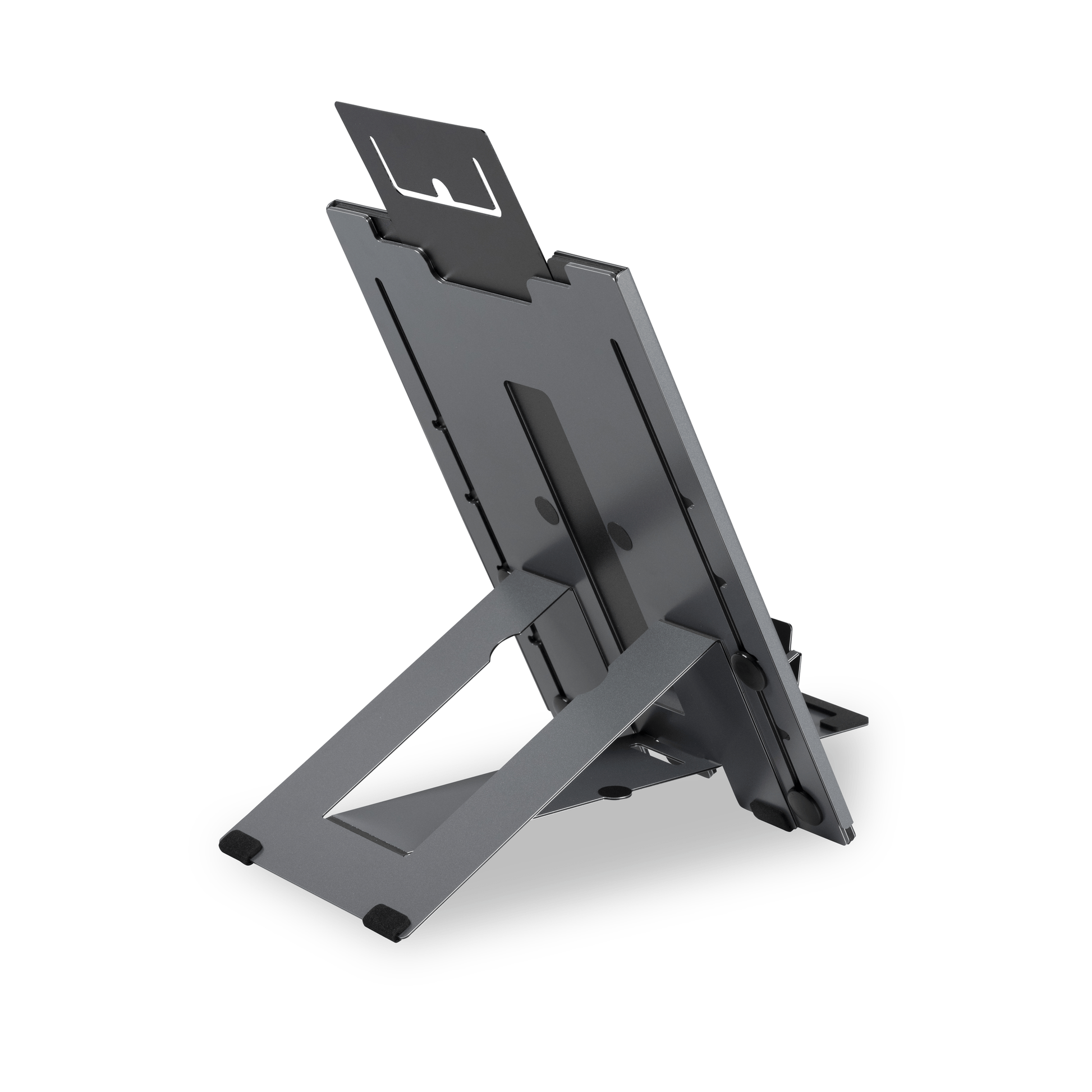 BakkerElkhuizen Ergo-Q Hybrid Pro laptopstandaard - achterzijde met steun