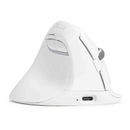 Delux M618 Mini Draadloos Linkshandig - Ice Wit