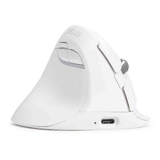 Delux M618 Mini Draadloos Linkshandig - Ice Wit
