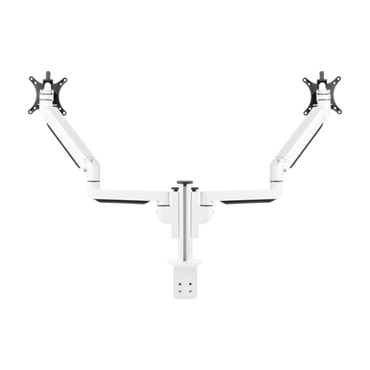 Filex Galaxy Modular Flex Dual Wit Monitorarm – achteraanzicht en bevestiging