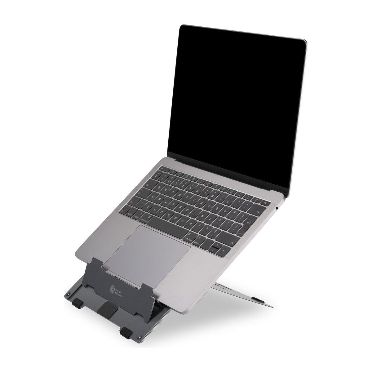 BakkerElkhuizen Ergo-Q 160 Donkergrijs Laptopstandaard - met laptop