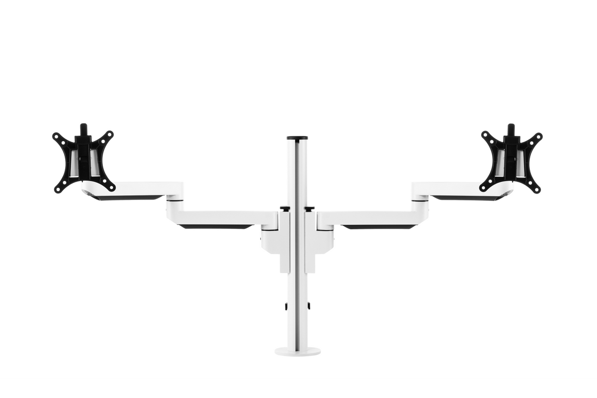 Filex Galaxy Modular Dual Wit Monitorarm – productaanzicht 1