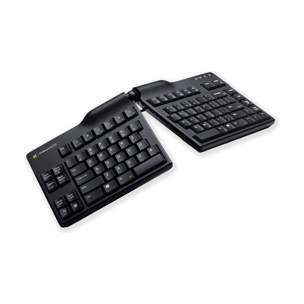 Goldtouch Elite Black Gesplitst – US QWERTY – hoofdaanzicht