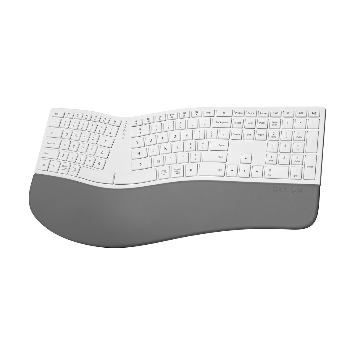 Delux GM909 – US QWERTY – Wit – hoofdaanzicht