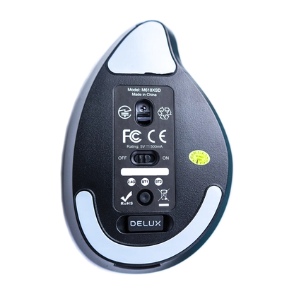 Delux M618XSD Seeker Draadloos - Zwart - Onderzijde