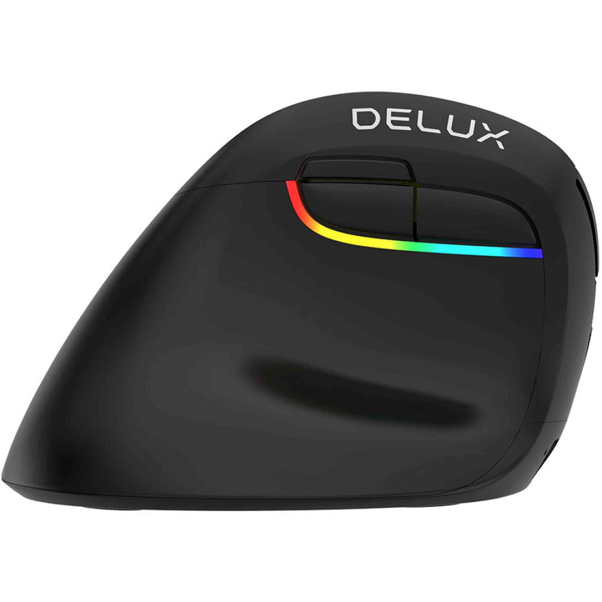 Delux M618 Mini Draadloos Linkshandig - Onyx Zwart